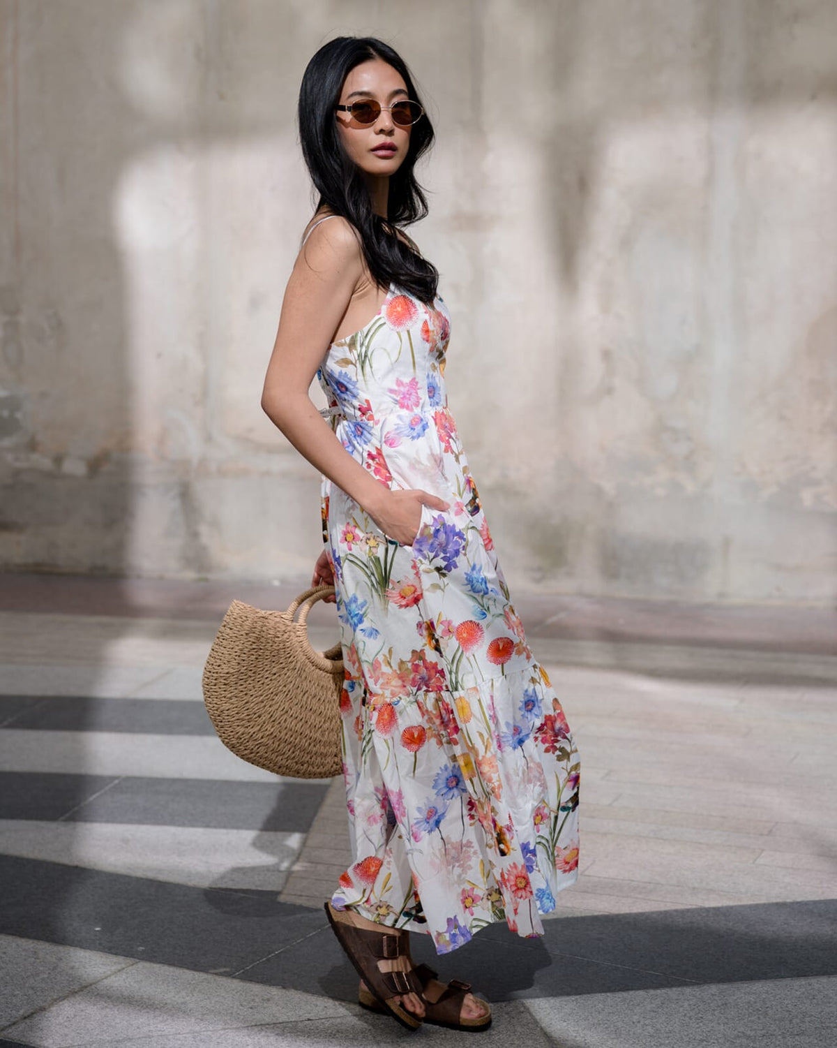 FLOYD Midikjole Brooklyn Fairy - Offwhite