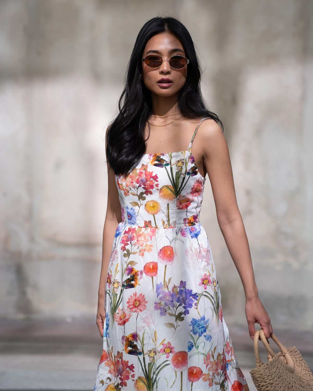FLOYD Midikjole Brooklyn Fairy - Offwhite