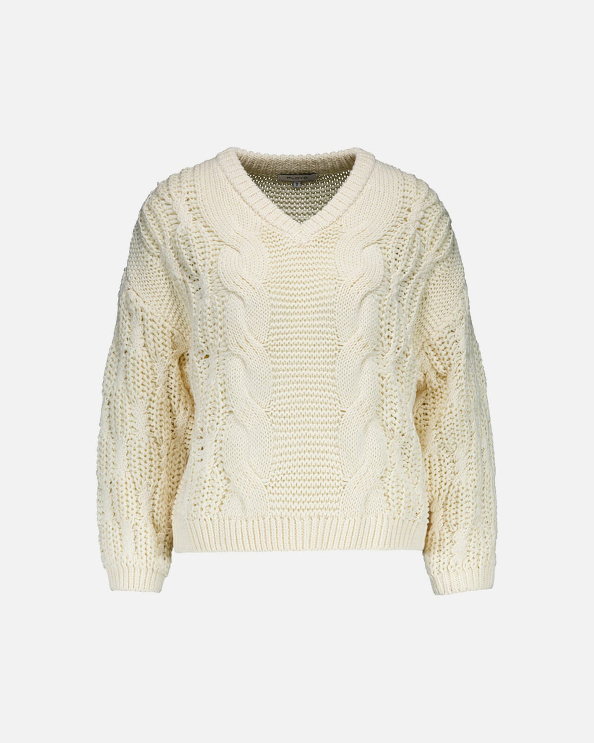 FLOYD Strikkegenser Priscilla V - Offwhite