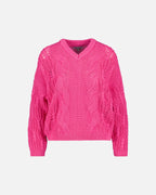 FLOYD Strikkegenser Priscilla V - Pink Power