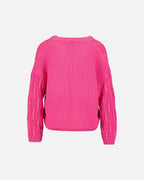 FLOYD Strikkegenser Priscilla V - Pink Power
