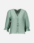 FLOYD Bluse Serena Wave - Dark Island Green