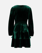 FLOYD Kjole Diane Velvet - Dark Green