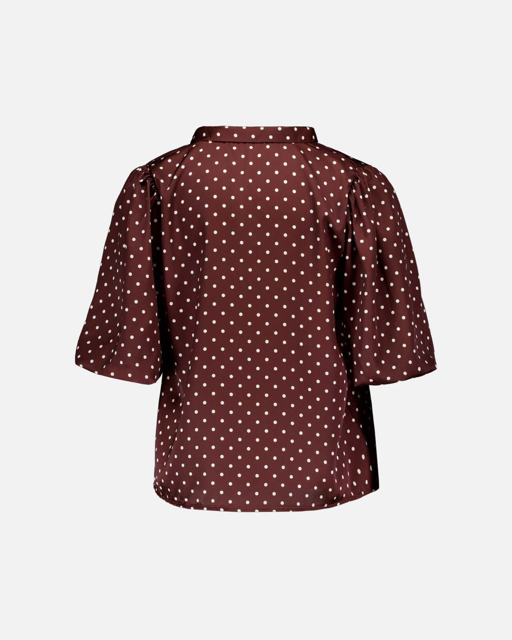 FLOYD Topp Corina Polka Satin - Dark Brown