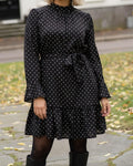 FLOYD Kjole Pepina Polka - Black