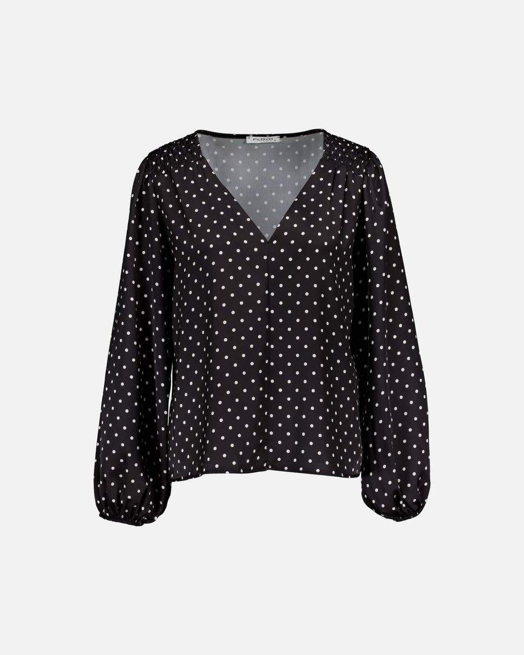 FLOYD Bluse Janita Polka Satin - Black