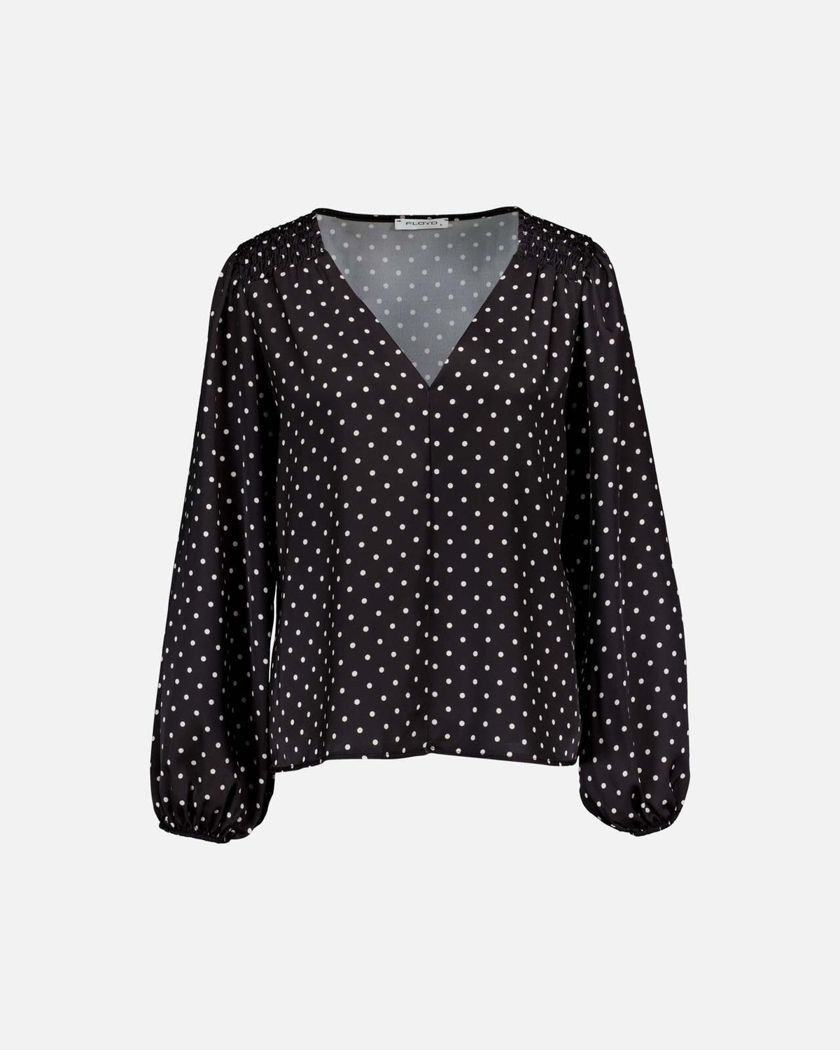 FLOYD Bluse Janita Polka Satin - Black