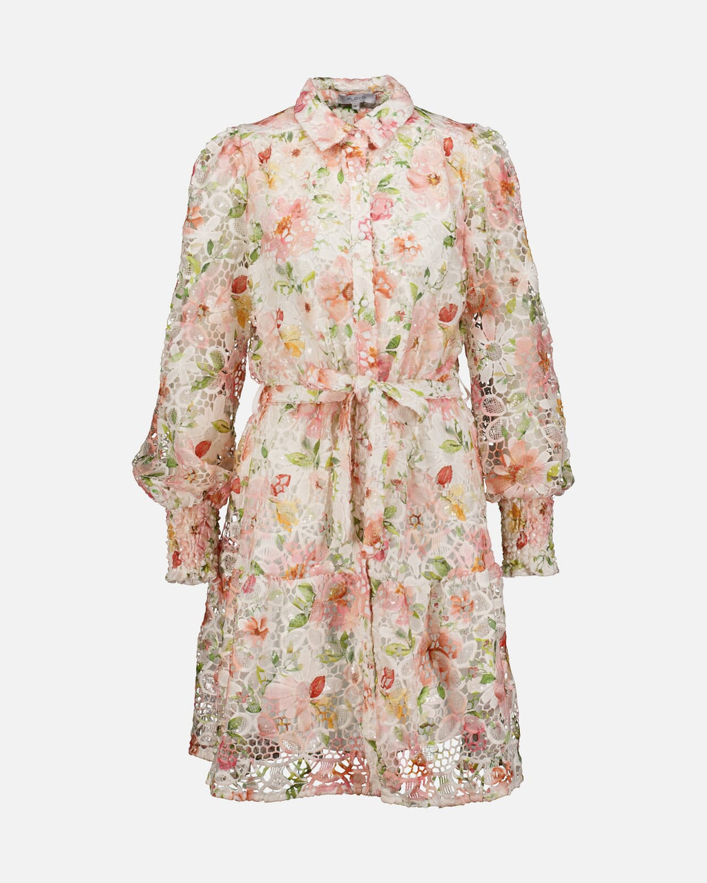 FLOYD Skjortekjole Alivia Roma - Offwhite