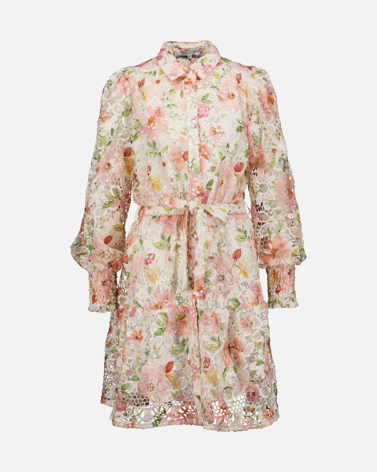FLOYD Skjortekjole Alivia Roma - Offwhite