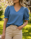 FLOYD Topp Maria Stripe - Medium J. Blue