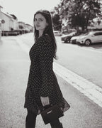 FLOYD Kjole Diane Polka - Black