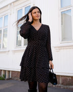 FLOYD Kjole Diane Polka - Black