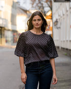 FLOYD Topp Anima Polka - Black