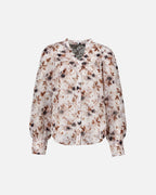 FLOYD Bluse Olivia Umi - Offwhite/ Caramel