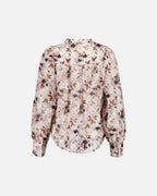FLOYD Bluse Olivia Umi - Offwhite/ Caramel