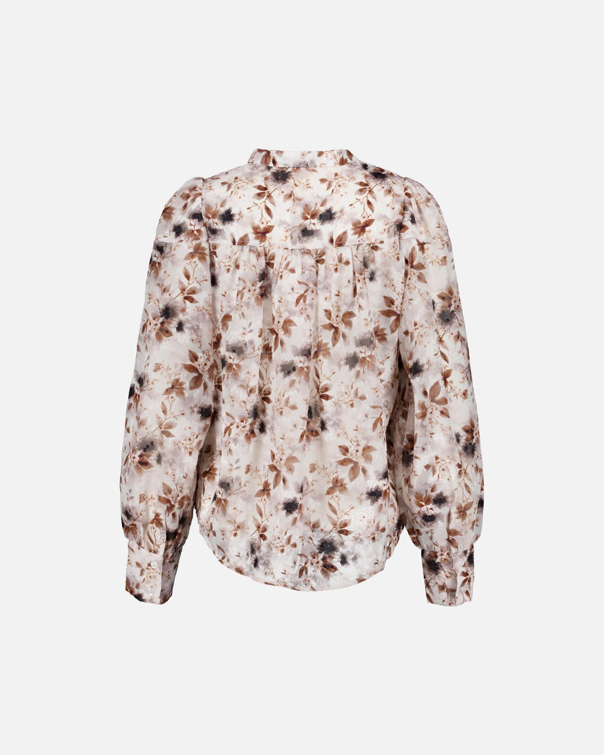 FLOYD Bluse Olivia Umi - Offwhite/ Caramel
