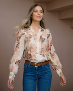 FLOYD Bluse Olivia Navina - Peach