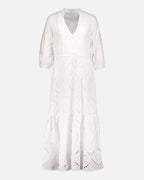 FLOYD Midikjole Lorena - Offwhite