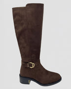 FLOYD Støvletter Elmira Sued - Dark Brown