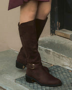 FLOYD Støvletter Elmira Sued - Dark Brown