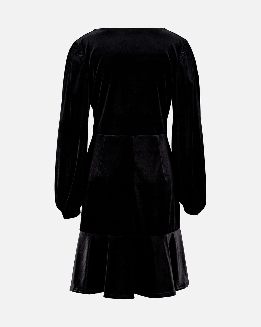 FLOYD Kjole Cissy V LS Velvet - Black