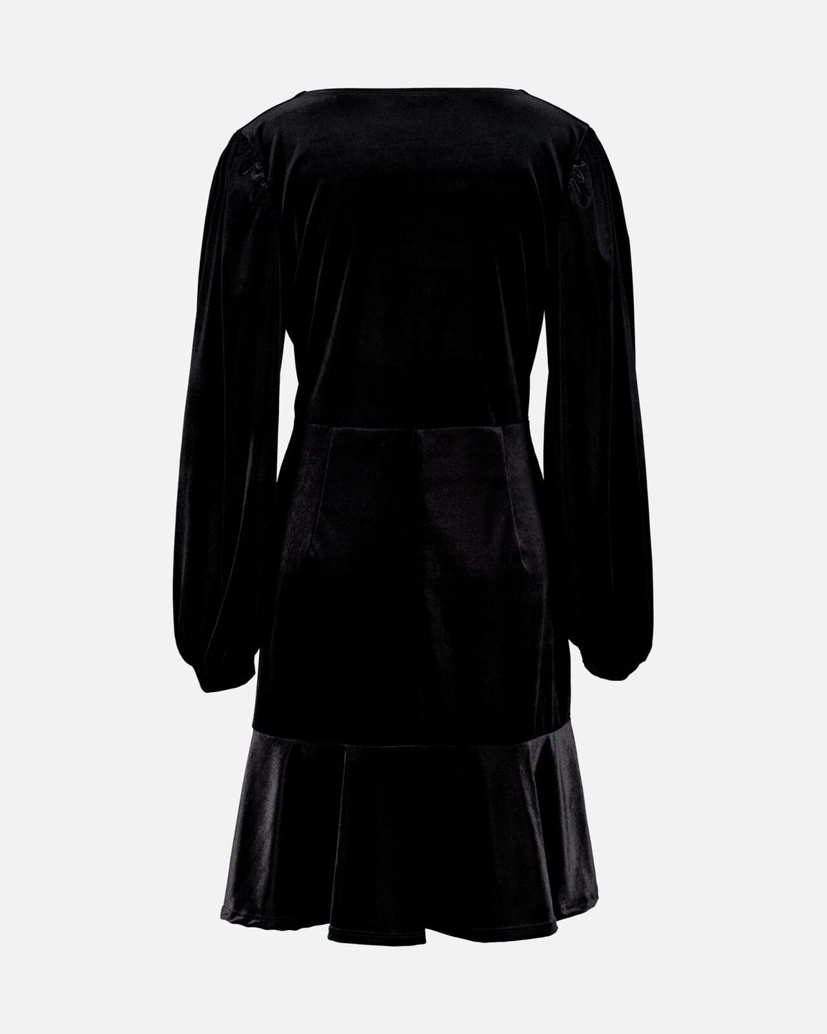 FLOYD Kjole Cissy V LS Velvet - Black