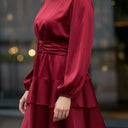 Kjole Diane Round Satin