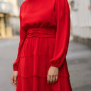Kjole Diane Round Satin