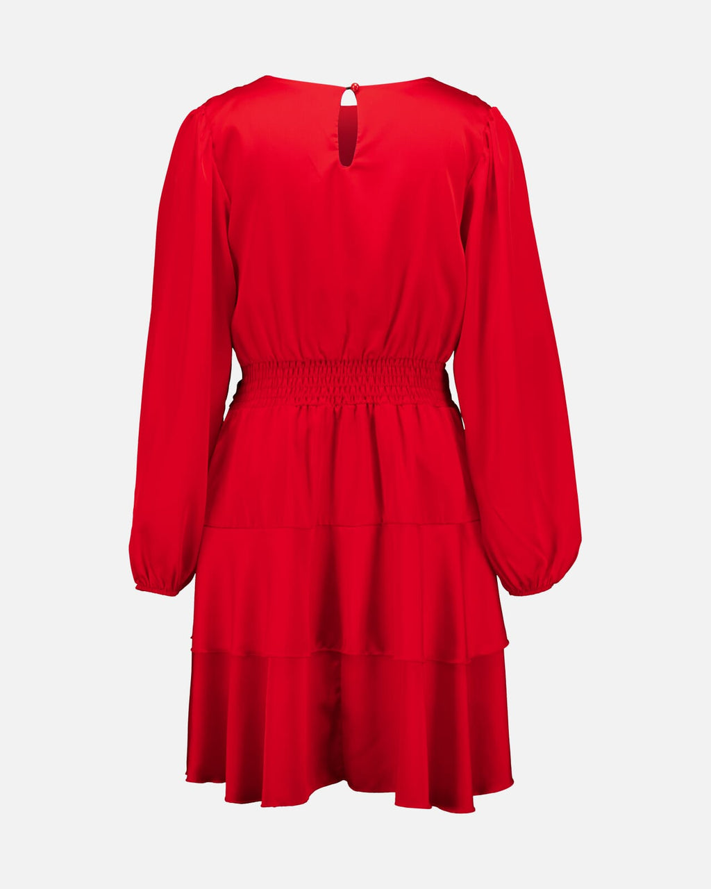 FLOYD Kjole Diane Round Satin - Red