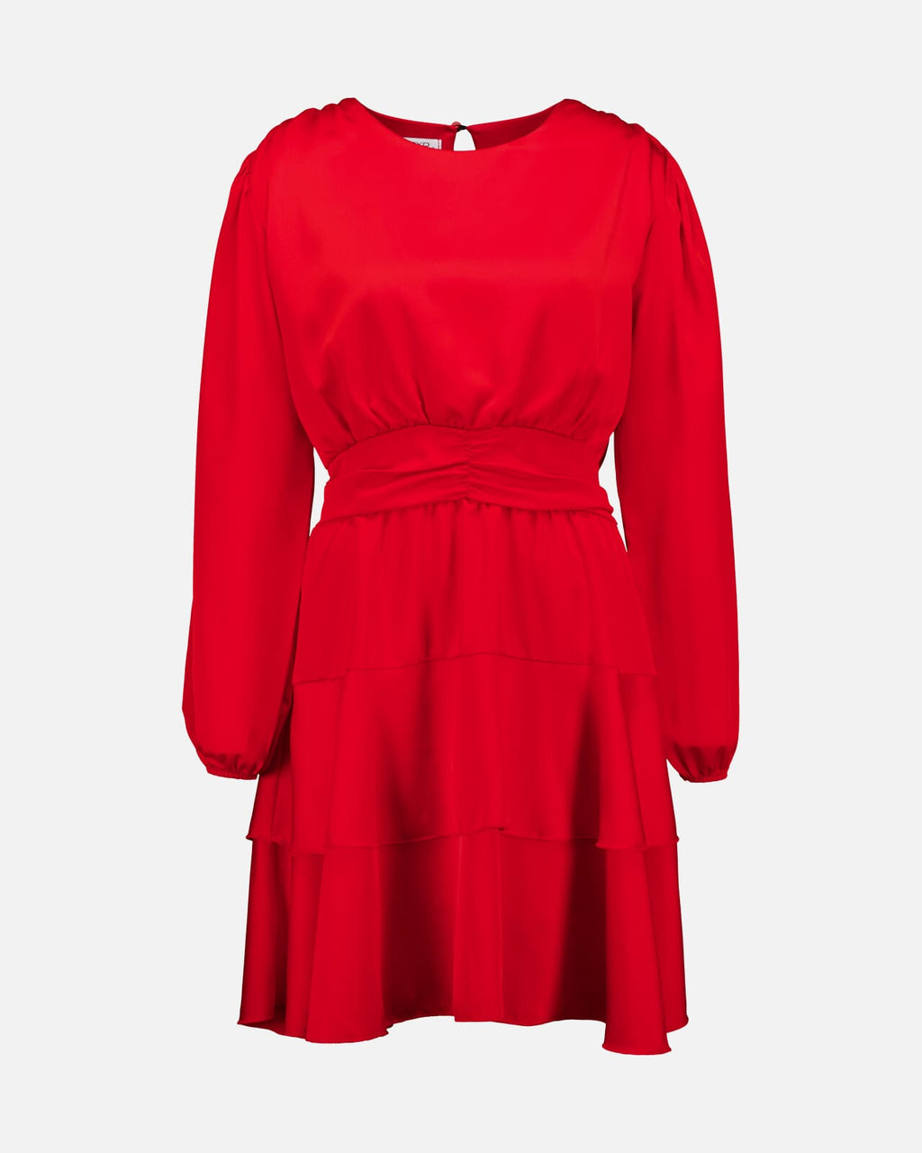 FLOYD Kjole Diane Round Satin - Red