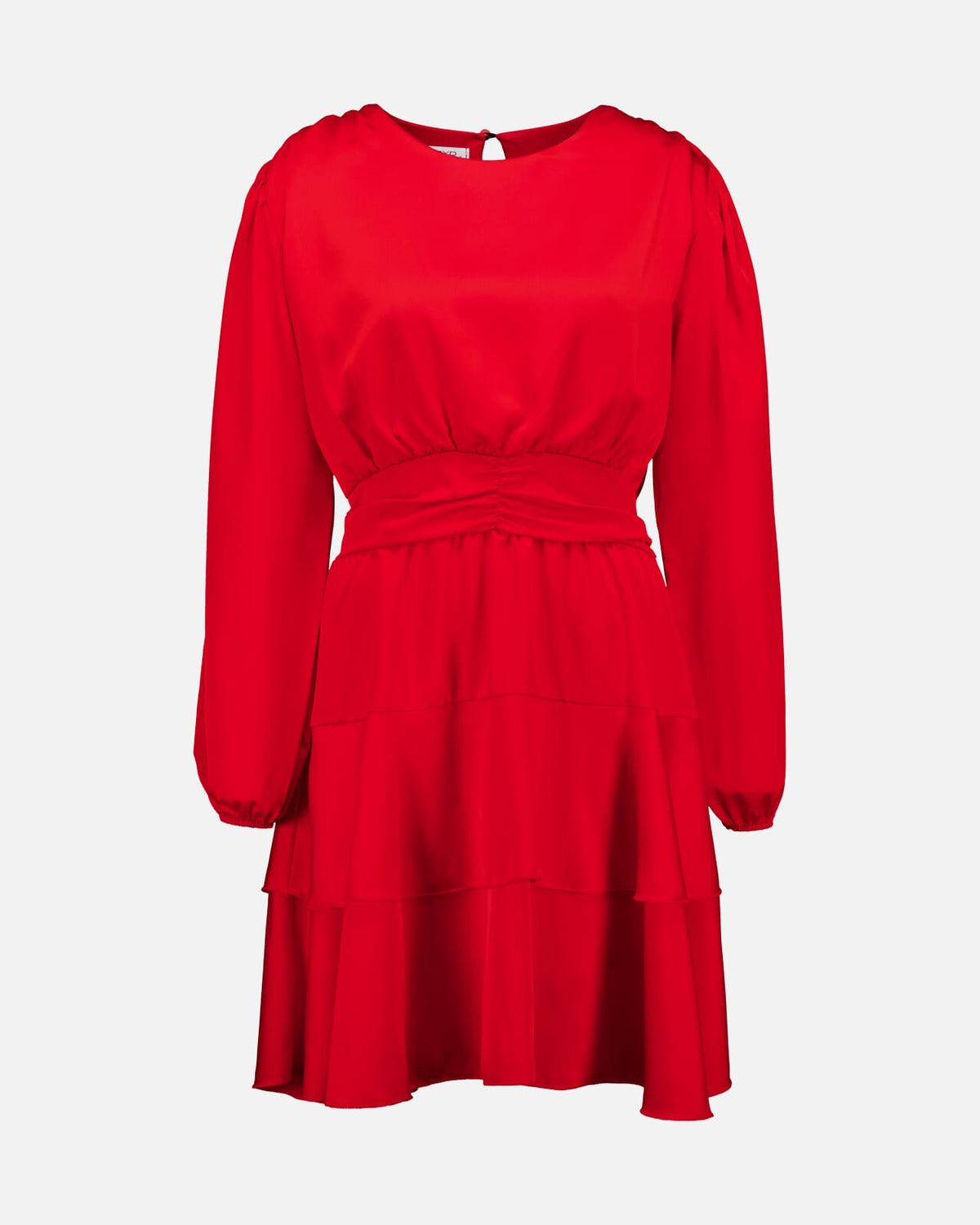 FLOYD Kjole Diane Round Satin - Red