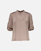 FLOYD Topp Emmeli Heavy Satin  - Light Taupe