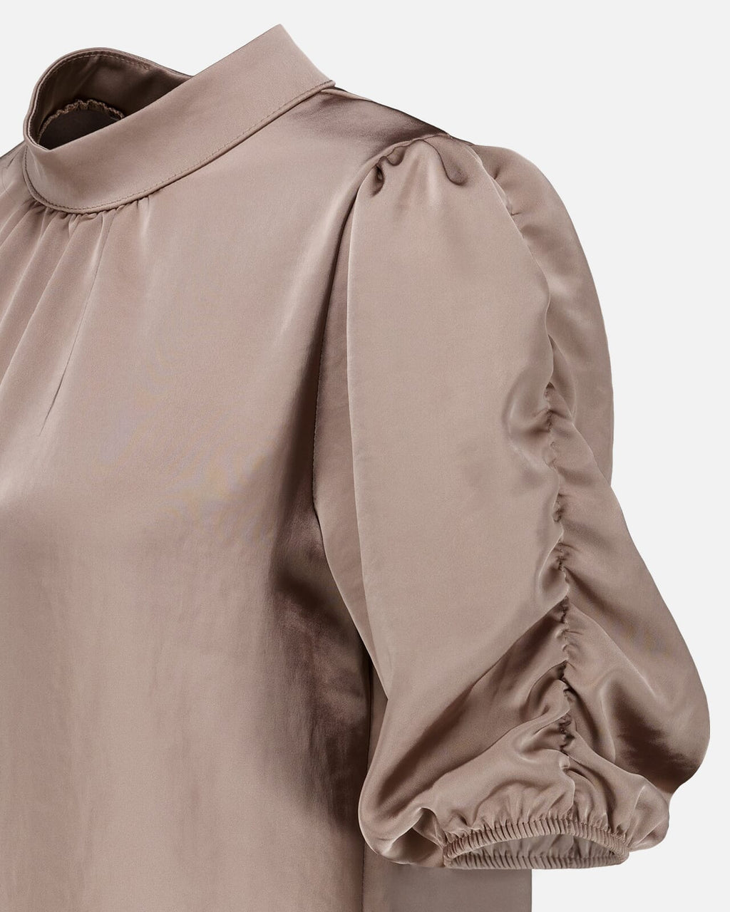 FLOYD Topp Emmeli Heavy Satin  - Light Taupe