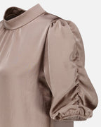 FLOYD Topp Emmeli Heavy Satin  - Light Taupe