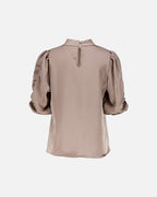 FLOYD Topp Emmeli Heavy Satin  - Light Taupe