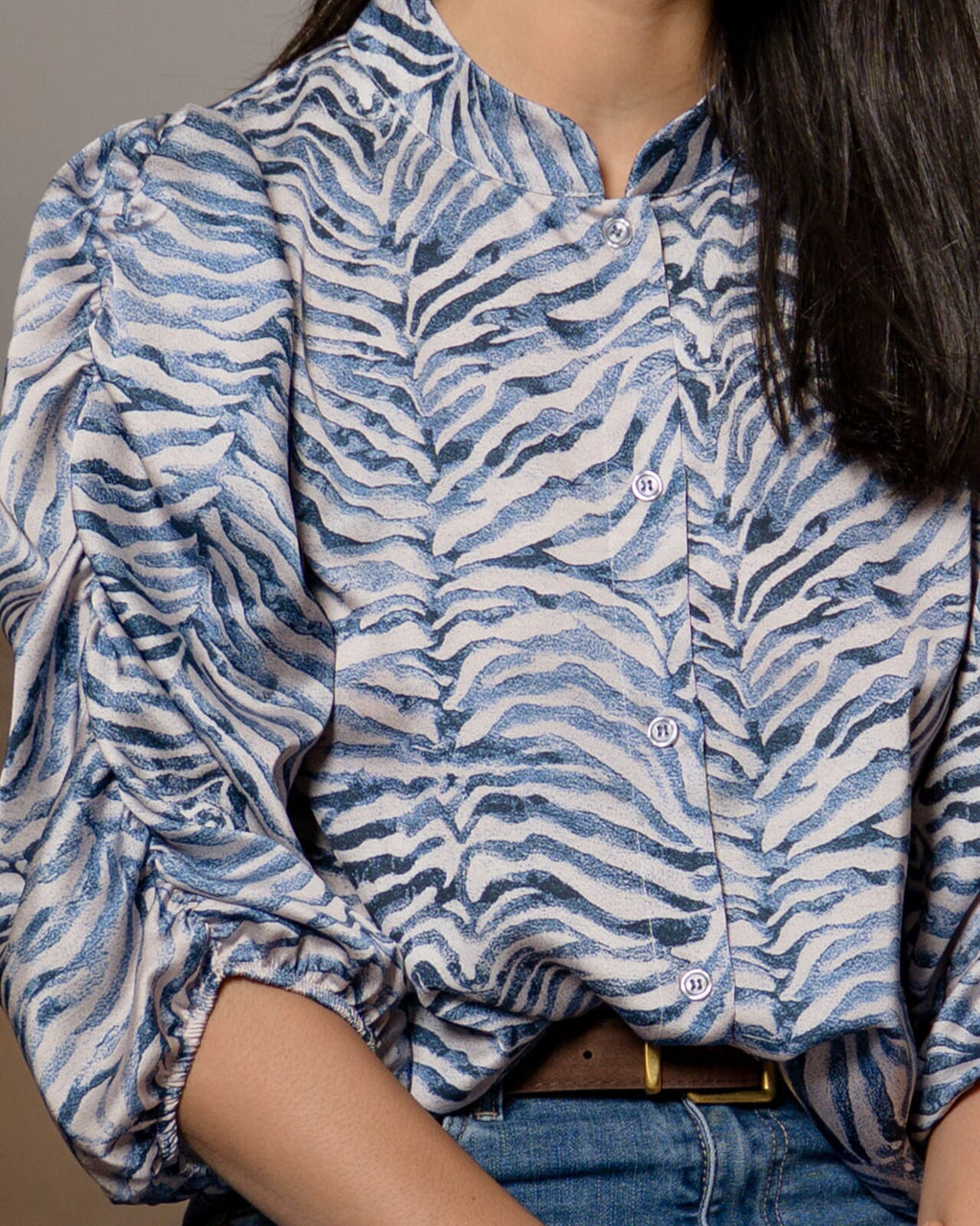 FOYD Bluse Donnie Aquarelle - Blue