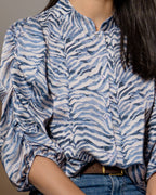 FOYD Bluse Donnie Aquarelle - Blue