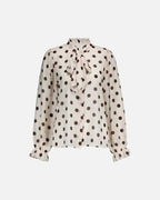 FLOYD Bluse Isara Polka - Beige/ Brown