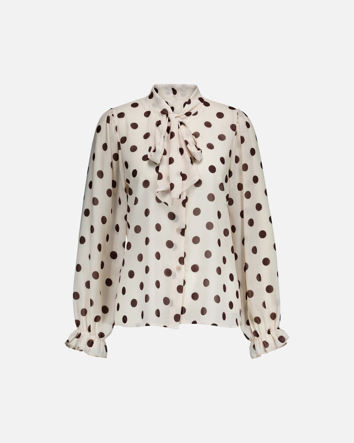 FLOYD Bluse Isara Polka - Beige/ Brown
