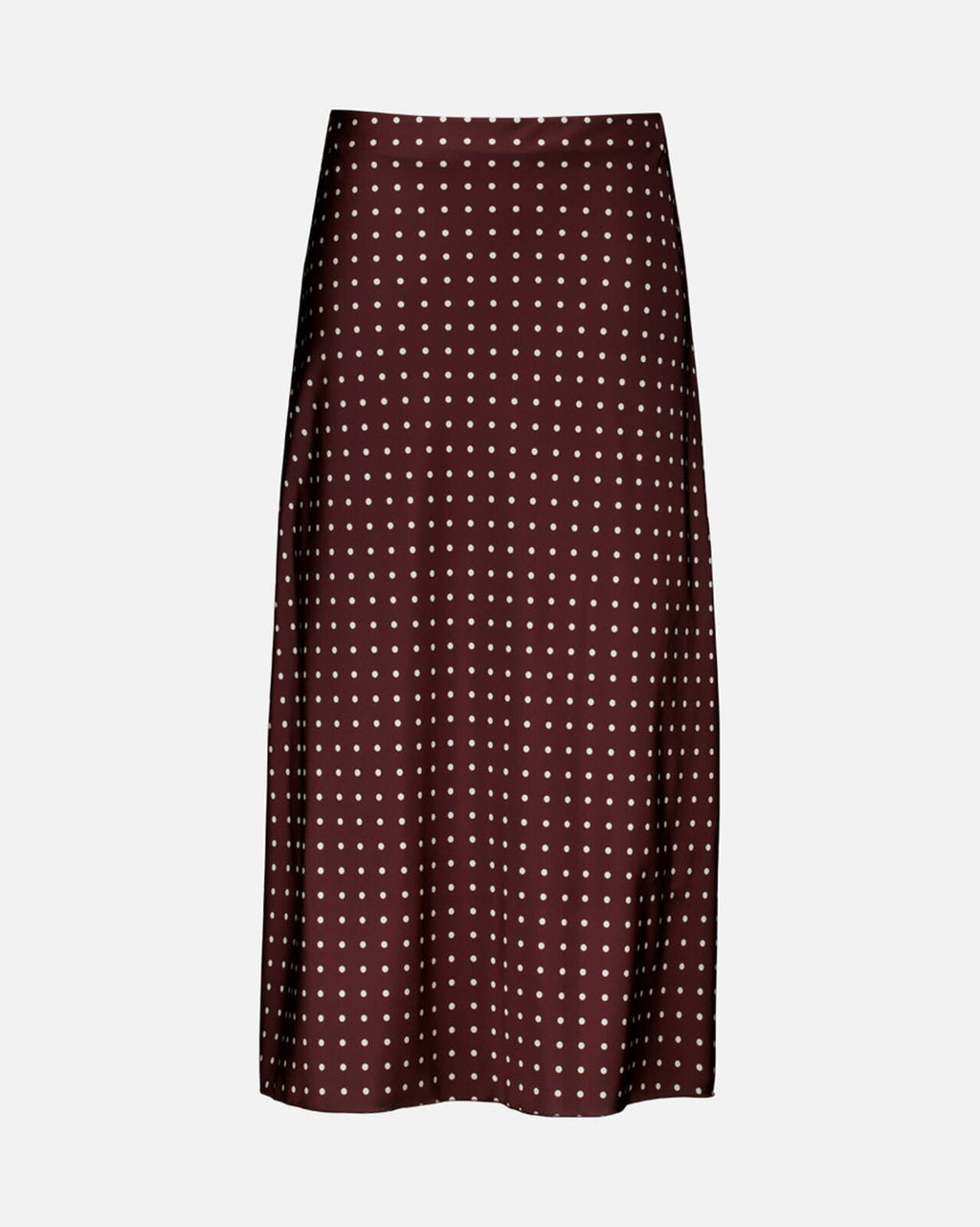 FLOYD Satengskjørt Jacklin Polka - Dark Brown
