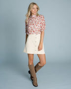 FLOYD Topp Emmeli Rosada - Offwhite/ Red