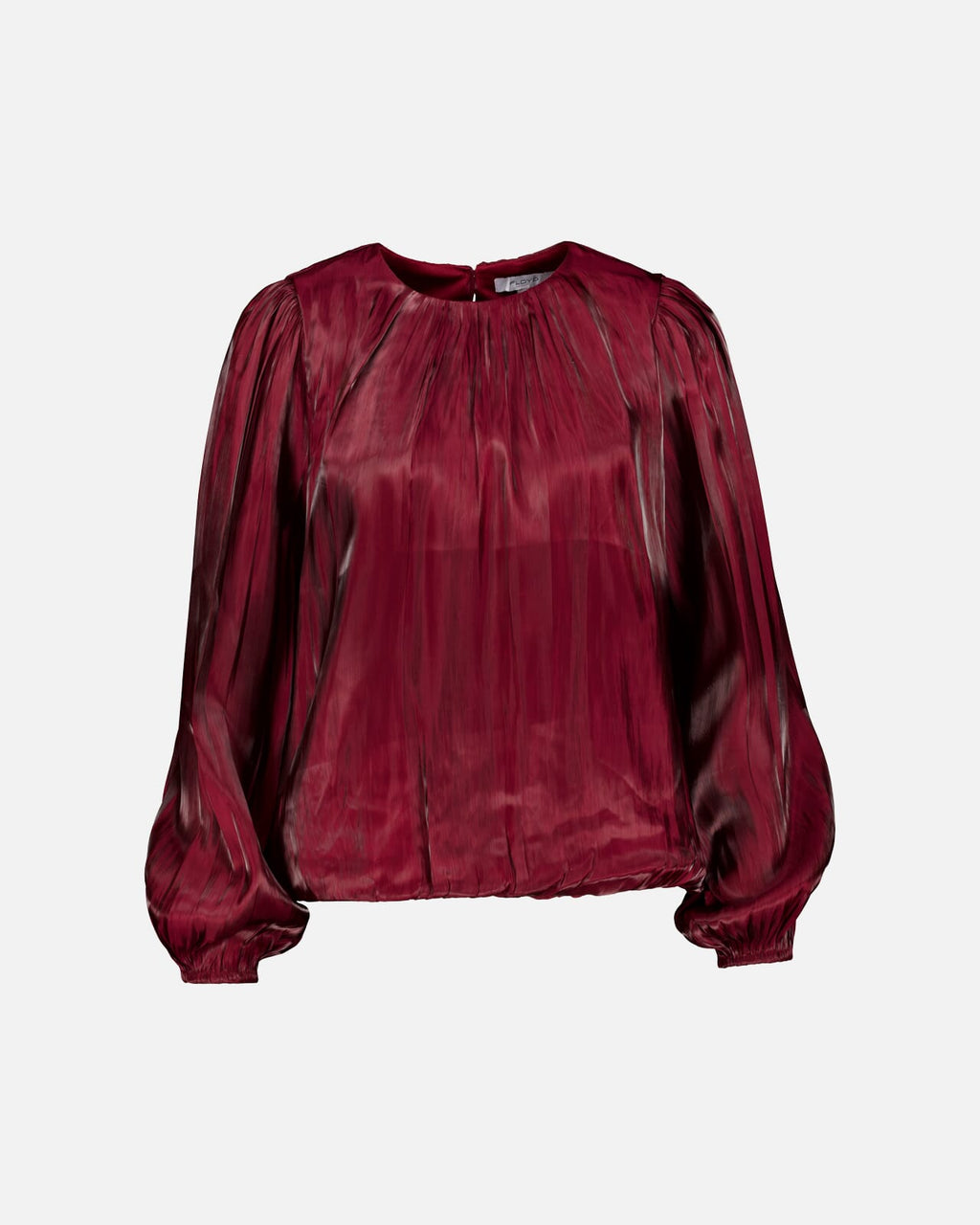 FLOYD Bluse Hannah Satin - Deep Cherry
