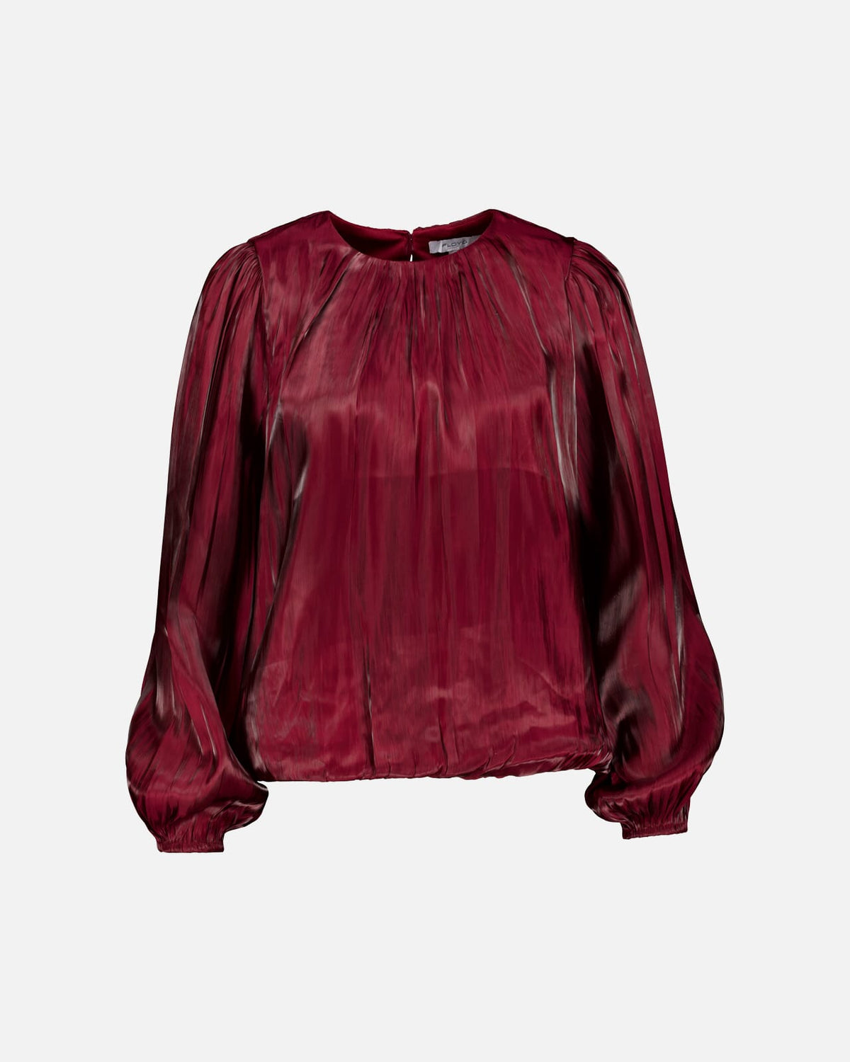 FLOYD Bluse Hannah Satin - Deep Cherry