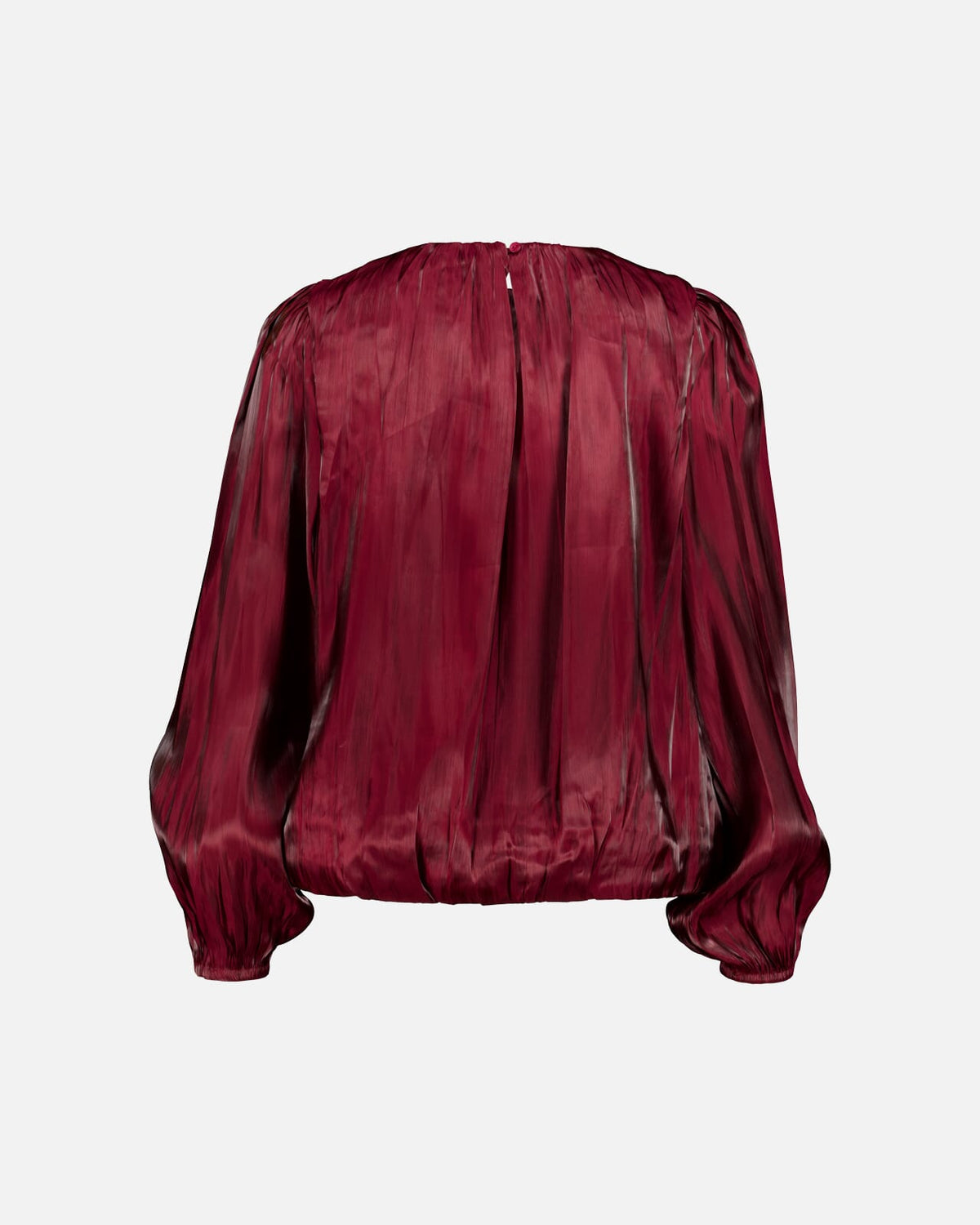 FLOYD Bluse Hannah Satin - Deep Cherry