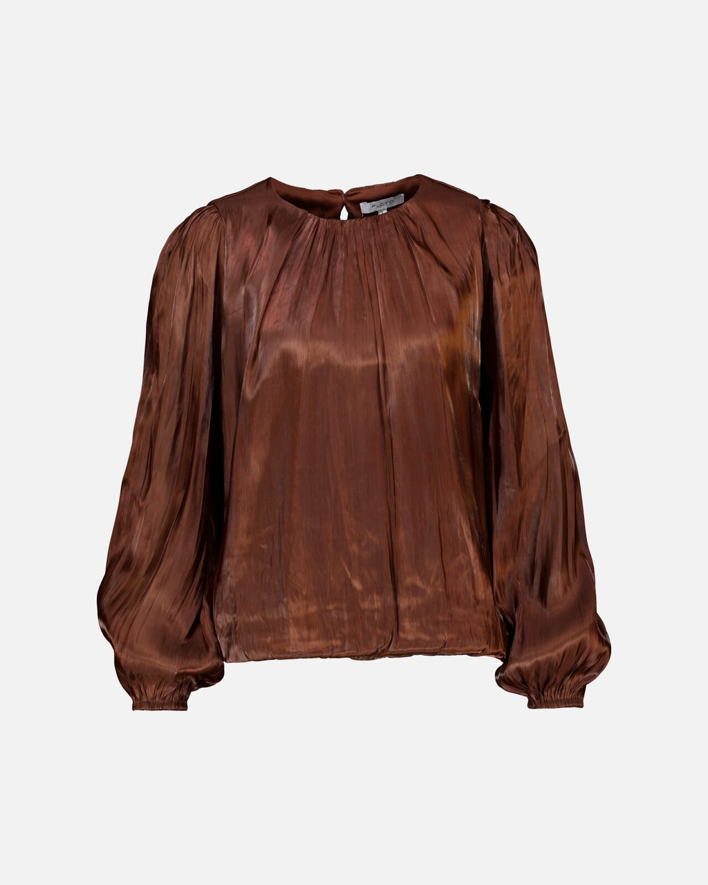 FLOYD Bluse Hannah Satin - Chocolate