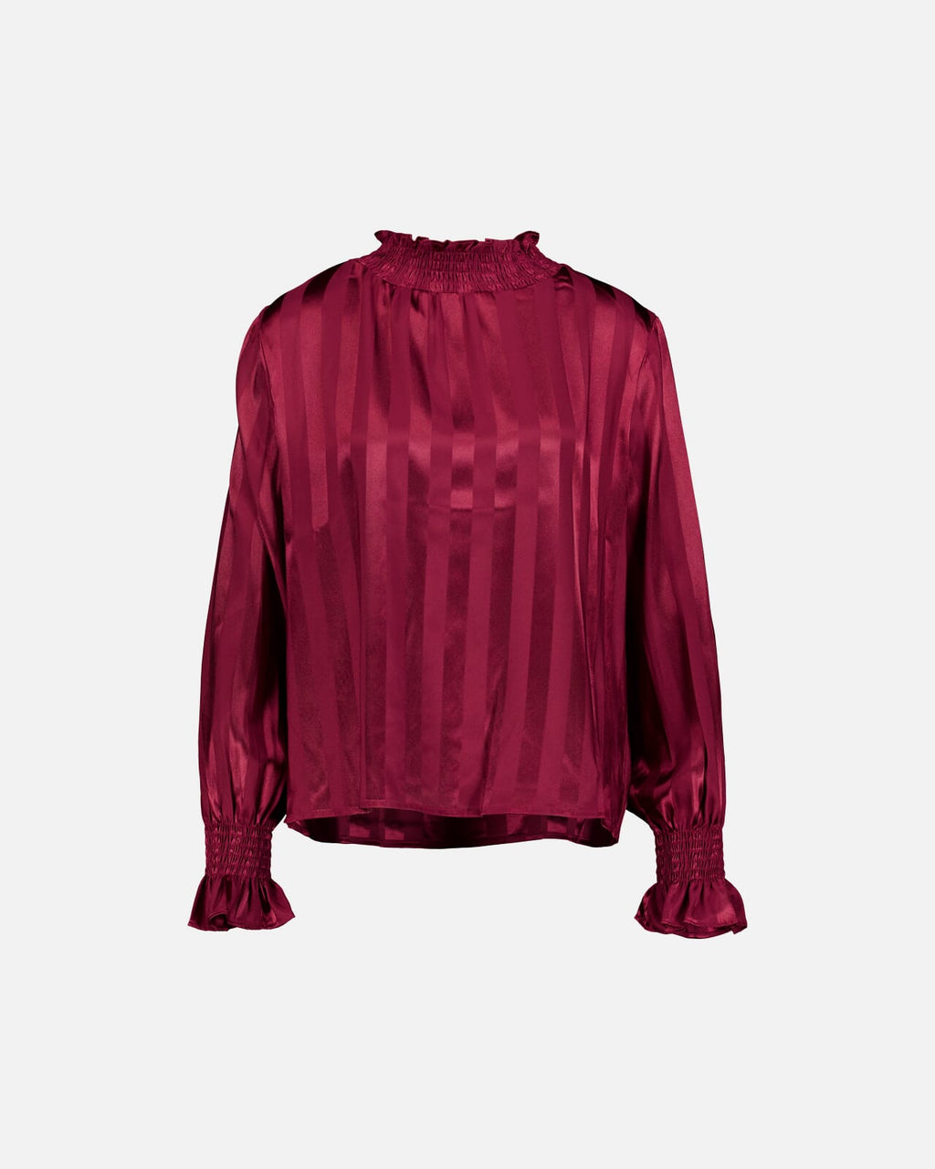 FLOYD Bluse Mirah Satin - Deep Cherry