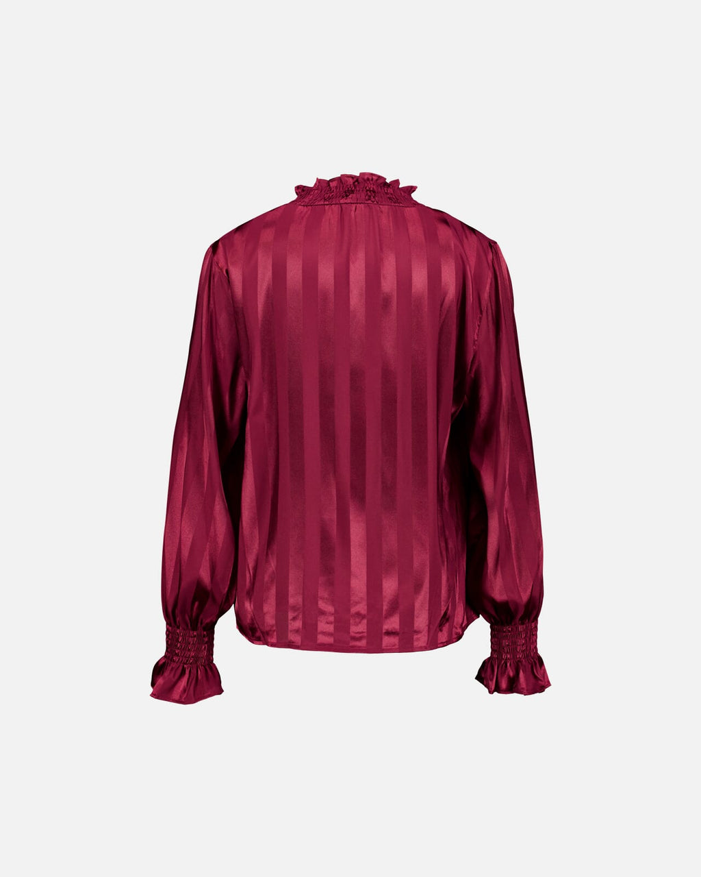 FLOYD Bluse Mirah Satin - Deep Cherry