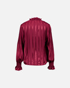 FLOYD Bluse Mirah Satin - Deep Cherry