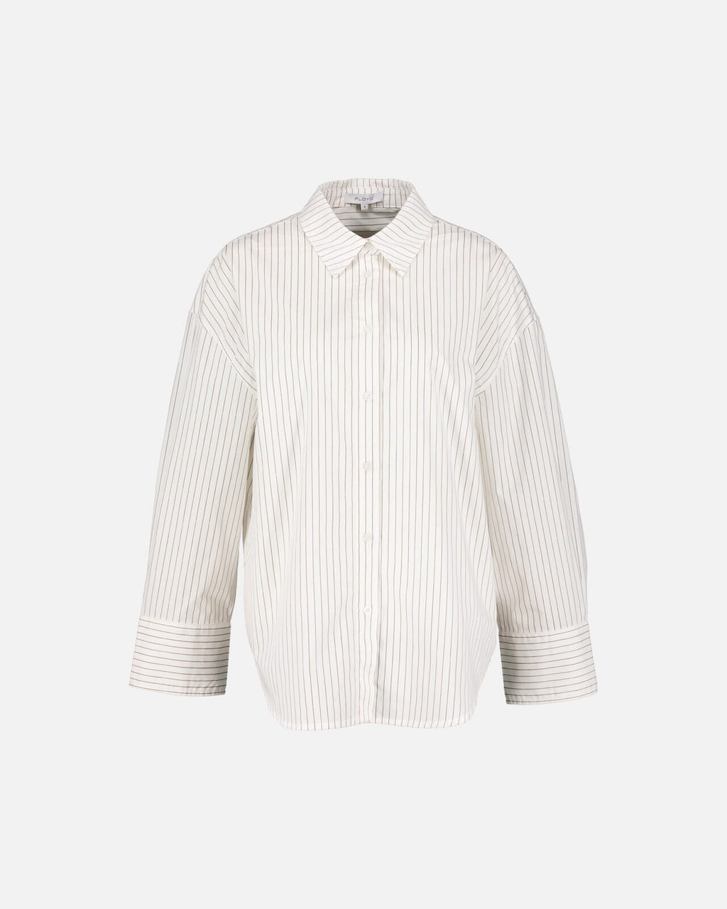 FLOYD Skjorte Bibi B Stripe - Offwhite/ Brown