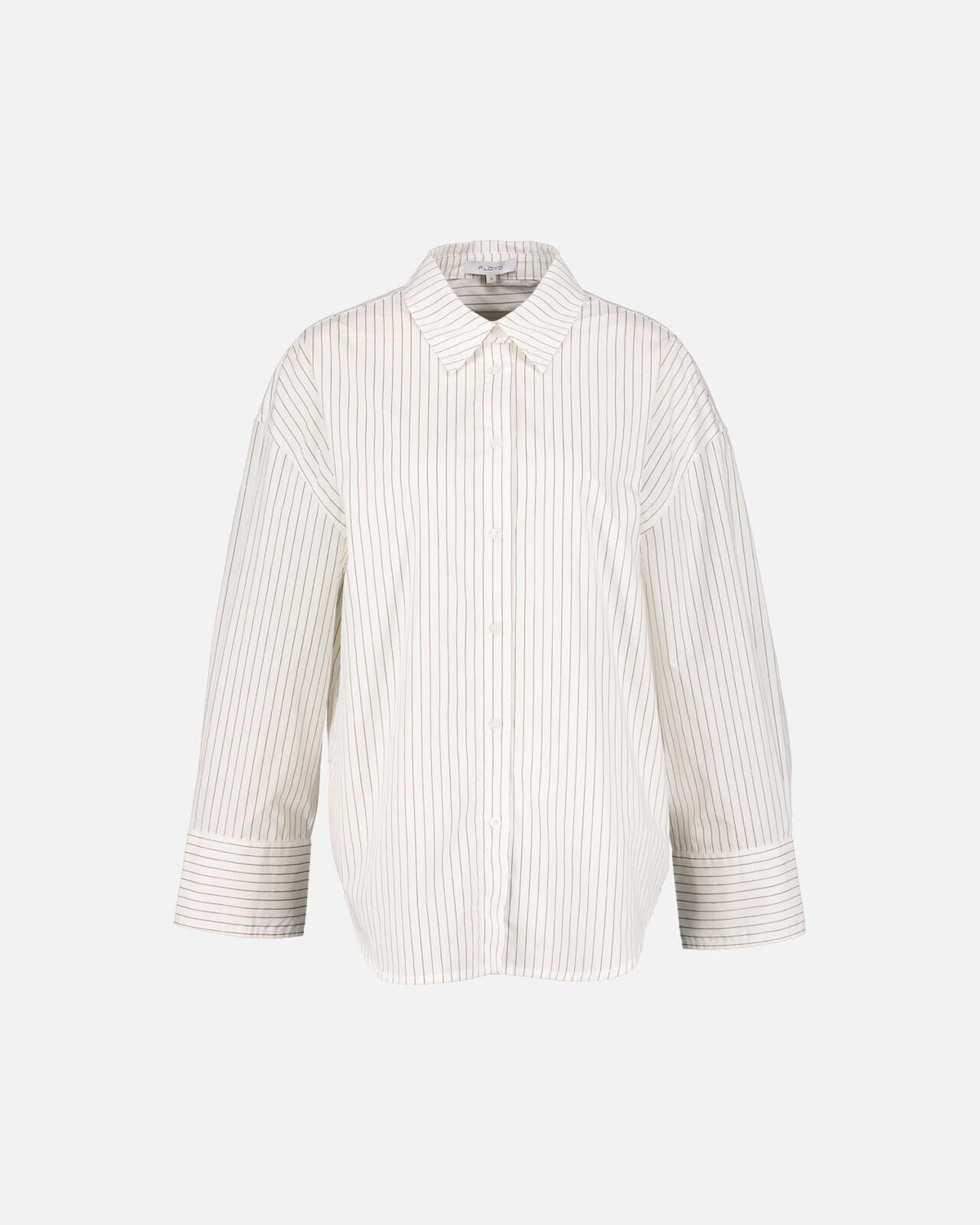 FLOYD Skjorte Bibi B Stripe - Offwhite/ Brown